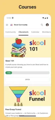 Skool android App screenshot 2